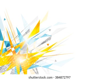 Abstract background with irregular polygon pattern, arrows and place for your content/vector illustration.