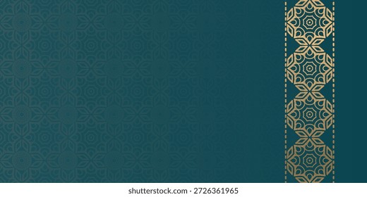 Fundo abstrato com design ornamental islâmico. Projeto vetorial com tema especial para Ramadã ou Eid al-Fitr.