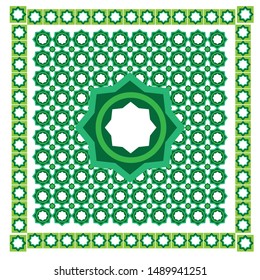 Abstract background with Islamic ornaments, Arabic geometric textures. Octagon star motif
