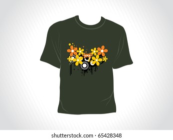 abstract background with isolated tshirt