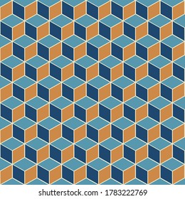 Abstract background with an isometric cube pattern design