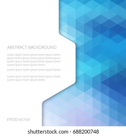 Abstract background in isometric style. Geometric pattern.