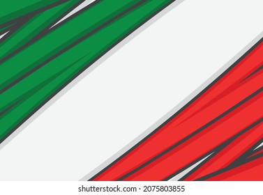 Abstract background with Italian flag color theme