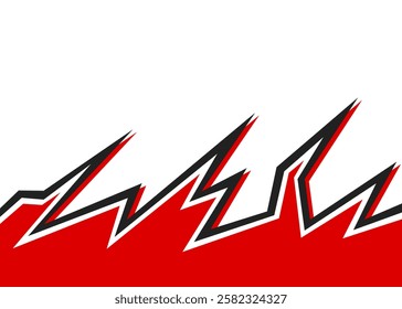 Abstract background with jagged arrow pattern and with some copy space area