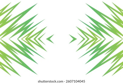 Abstract background with jagged gradient spikes pattern and with some copy space area