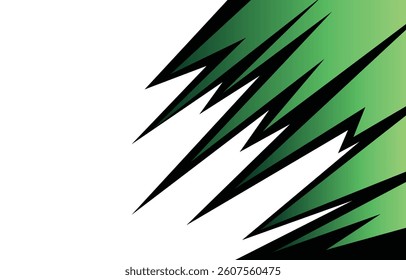 Abstract background with jagged gradient spikes pattern and with some copy space area
