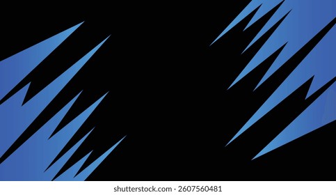 Abstract background with jagged gradient spikes pattern and with some copy space area