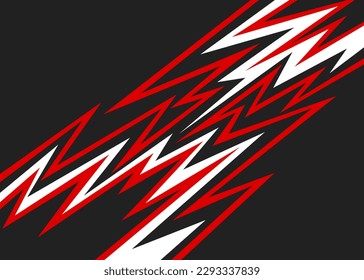 Abstract background with jagged lightning line pattern and with some copy space area