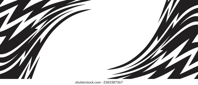  Abstract background with jagged lines pattern and with some copy space area