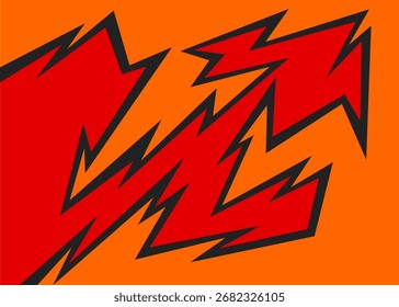 Abstract background with jagged lines and with some copy space area