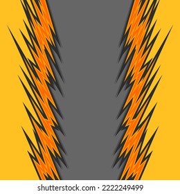 Abstract background with jagged spike pattern and with some copy space area