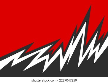 Abstract background with jagged spike pattern and with some copy space area