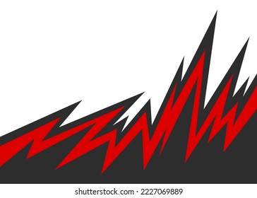 Abstract background with jagged spike pattern and with some copy space area