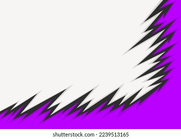 Abstract background with jagged spike pattern and with some copy space area