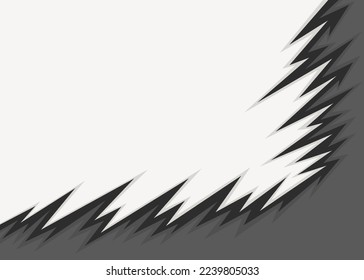 Abstract background with jagged spike pattern and with some copy space area