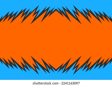 Abstract background with jagged spike pattern and with some copy space area