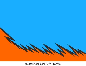 Abstract background with jagged spike pattern and with some copy space area