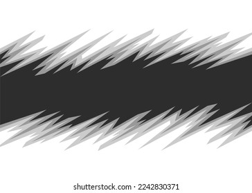 Abstract background with jagged spike pattern and with some copy space area