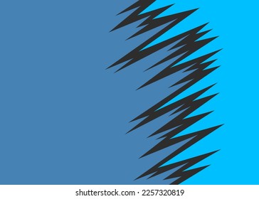 Abstract background with jagged spike pattern and with some copy space area