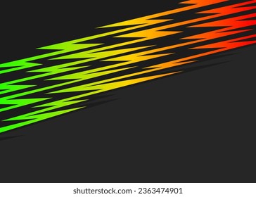Abstract background with jagged spike pattern and with some copy space area and with Rastafari color theme