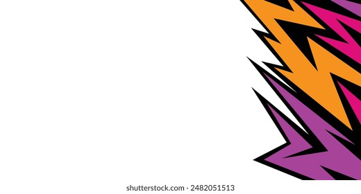 Abstract background jagged spike pattern and with some copy space area