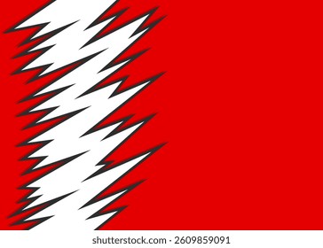 Abstract background with jagged spike pattern and with some copy space area