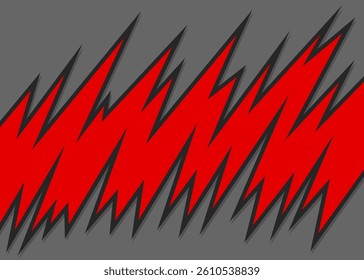 Abstract background with jagged spike pattern and with some copy space area