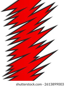 Abstract background with jagged spike pattern and with some copy space area
