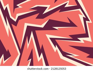 Abstract Background With Jagged Zigzag Line