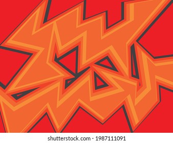 Fondo abstracto con líneas jagadas y zigzag