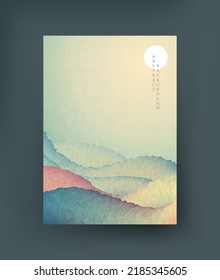 Abstract background in Japanese style. Vector.