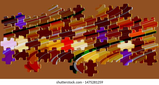 Abstract background with jigsaw puzzle