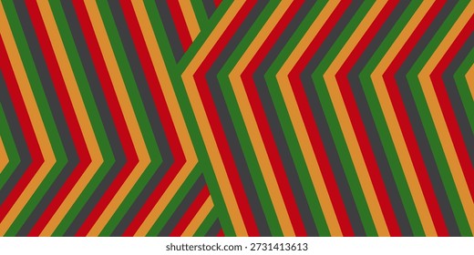 Abstract background for Juneteenth in black, red, yellow, and green. Template design for banners, greeting cards, posters.