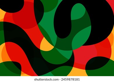 Abstract background. Juneteenth Freedom Day banner. Black History Month. June 19. Vector Illustration. 库存矢量图