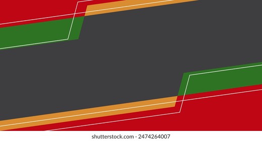 Abstract Background of Juneteenth theme, Freedom day, Annual Holiday. Trendy design free copy space area
