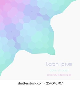 Abstract Background kaleidoscope effect polygon circle ornament. design business template