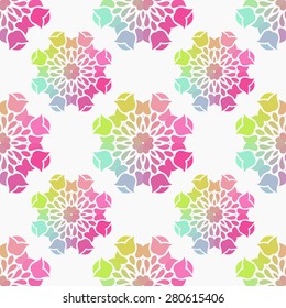 Abstract Background kaleidoscope effect polygon circle ornament. design business template. Wedding invitation card. 
