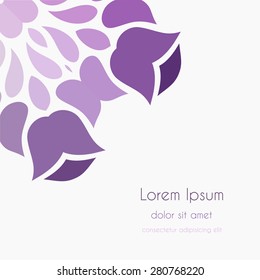 Abstract Background kaleidoscope effect polygon circle ornament. design business template. Wedding invitation card.