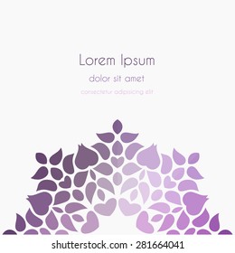 Abstract Background kaleidoscope effect polygon circle ornament. design business template