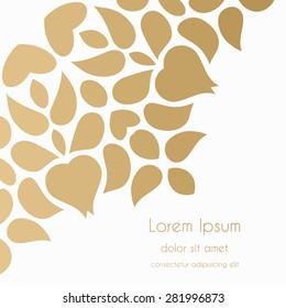 Abstract Background kaleidoscope effect polygon circle ornament. design business template. Wedding invitation card. No gradient effect