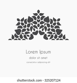 Abstract Background kaleidoscope effect polygon circle ornament. design business template. Wedding invitation card.