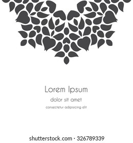 Abstract Background kaleidoscope effect polygon circle ornament. design business template. Wedding invitation card.