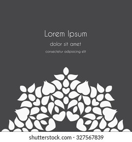 Abstract Background kaleidoscope effect polygon circle ornament. design business template. Wedding invitation card.