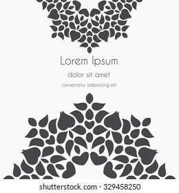 Abstract Background kaleidoscope effect polygon circle ornament. design business template. Wedding invitation card.
