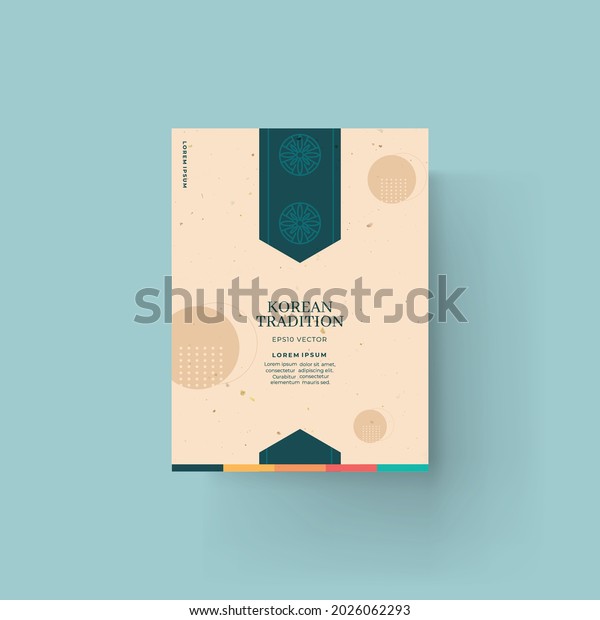 Abstract background\
with Korean pattern\
color