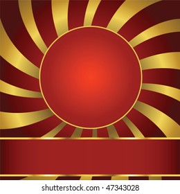 Abstract background with label