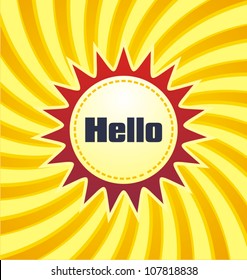 Abstract background label template