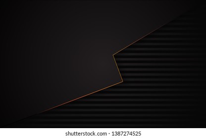 Abstract background lack and line gold