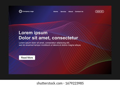 fondo abstracto para la página de inicio. Estilo oscuro con un patrón lineal. Tiras. Diseño futurista