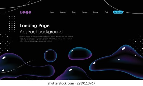Abstract background. Landing page for website and  template. Vector